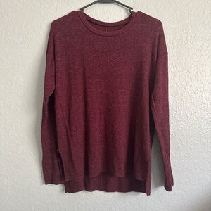 American Eagle Outfitters Maroon Long Sleeve Tee